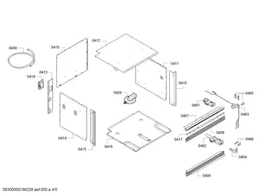 Door & Housing, Hinges (0401-0430)