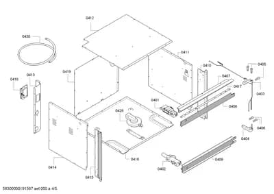 Door & Housing, Hinges (0401-0430)