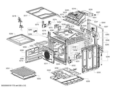 shelves trays, Door & Housing (0201-0286)