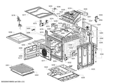 shelves trays, Door & Housing (0201-0286)