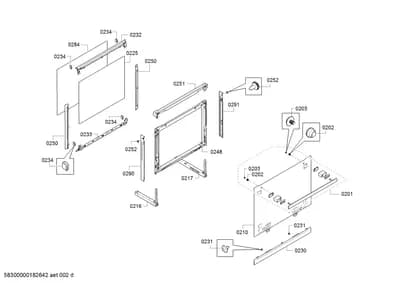 Door & Housing, Hinges (0201-0291)