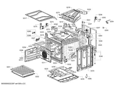 shelves trays, Door & Housing (0201-0286)