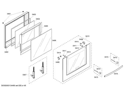 Door & Housing, Screws (0401-0416)