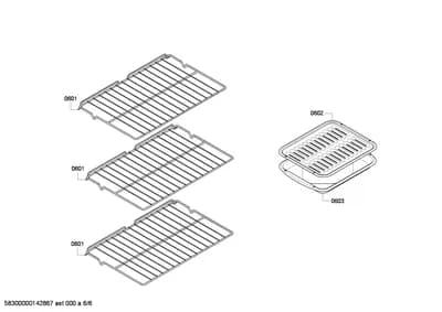 shelves trays (0601-0603)
