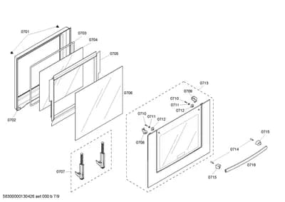 Door & Housing, Screws (0701-0716)