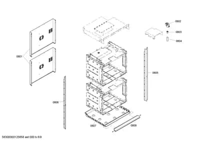 Door & Housing, Screws (0801-0857)