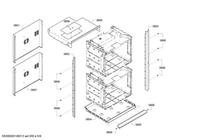 Door & Housing, Screws (0801-0857)