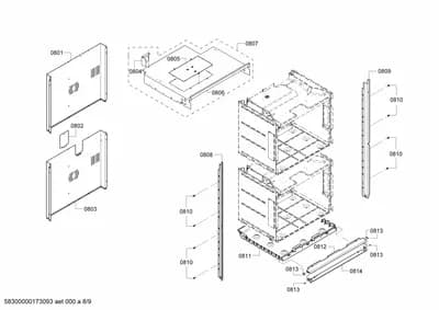 Door & Housing, Screws (0801-0857)