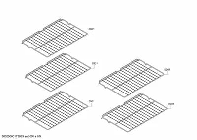 shelves trays (0901-0901)