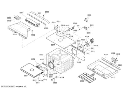 Screws, heatingparts (0301-0341)