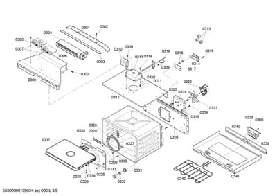 Screws, heatingparts (0301-0342)