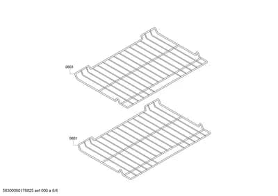 shelves trays (0601-0601)