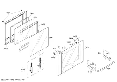 Door & Housing, Screws (0401-0450)