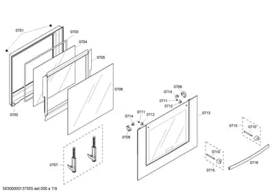 Door & Housing, Screws (0701-0750)