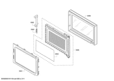 Door & Housing, shelves trays (0301-0351)