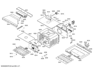 Screws, heatingparts (0201-0246)