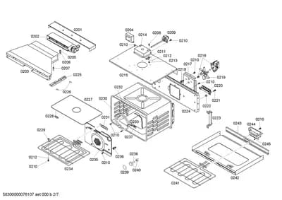 Screws, heatingparts (0201-0246)
