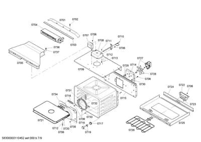 Screws, heatingparts (0701-0737)