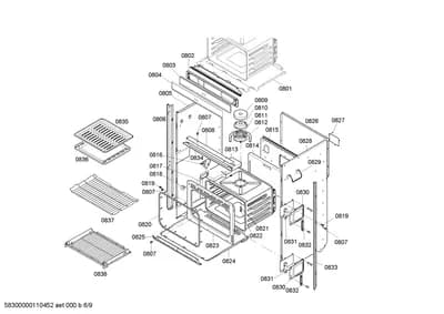 Door & Housing, Screws (0801-0838)
