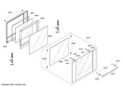 Door & Housing, Screws (0401-0417)