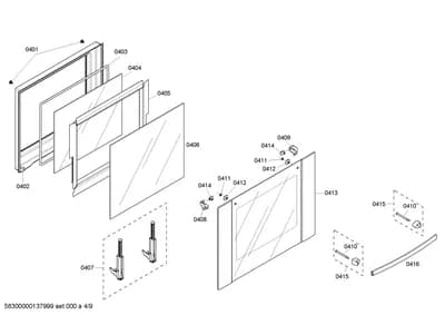 Door & Housing, Screws (0401-0450)