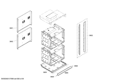 Door & Housing, Screws (0801-0858)