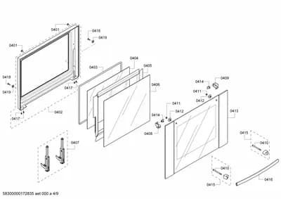 Screws, Door & Housing (0401-0450)