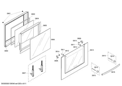 Door & Housing, Screws (0901-0950)