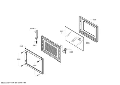 Door & Housing, Hinges (0501-0550)