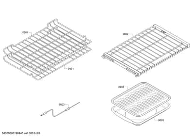 shelves trays (0601-0605)
