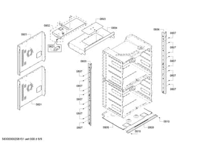 Door & Housing, Screws (0801-0853)