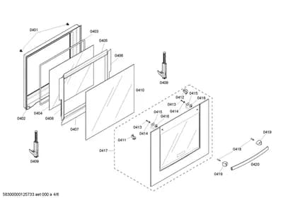 Door & Housing, Screws (0401-0420)