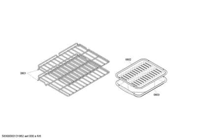 shelves trays (0601-0603)