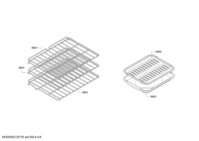 shelves trays (0601-0603)