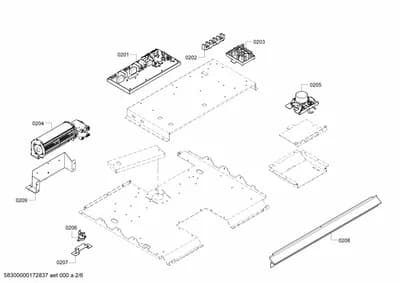 Fan Parts, latches (0201-0260)