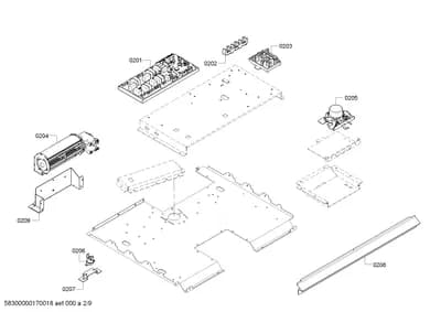 Fan Parts, latches (0201-0263)