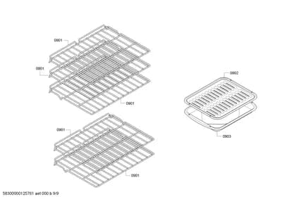 shelves trays (0901-0903)