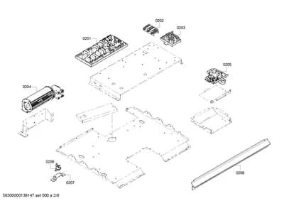 Fan Parts, latches (0201-0265)