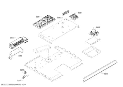 Fan Parts, latches (0201-0264)