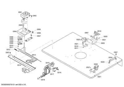 Screws, shelves trays (0301-0327)