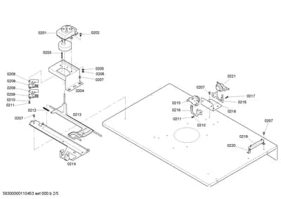 Screws, motors (0201-0221)
