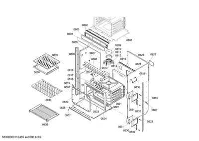 Screws, shelves trays (0801-0838)