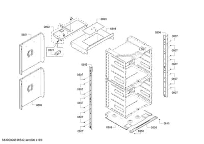 Door & Housing, Screws (0801-0852)