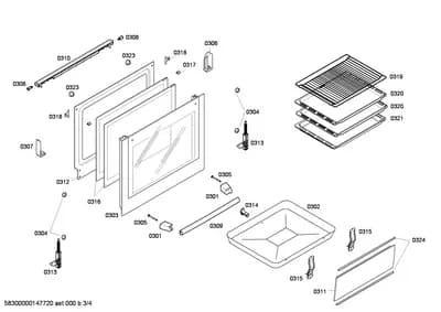 Door & Housing, Screws (0301-0308)
