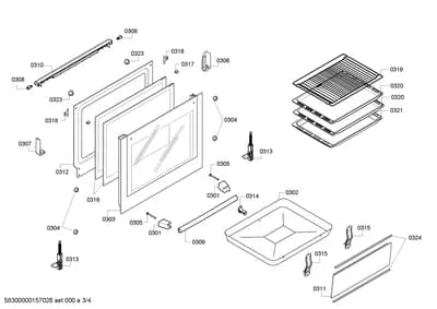 Door & Housing, Screws (0301-0308)