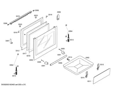 Door & Housing, Screws (0301-0308)