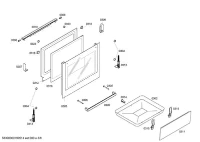 Door & Housing, Screws (0304-0313)