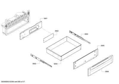 Screws, shelves trays (0501-0552)