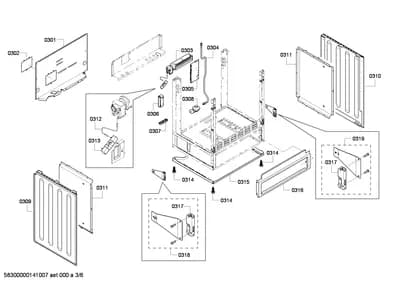 Door & Housing, fan parts (0301-0357)