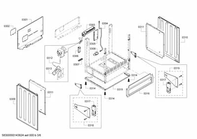 Door & Housing, fan parts (0301-0357)